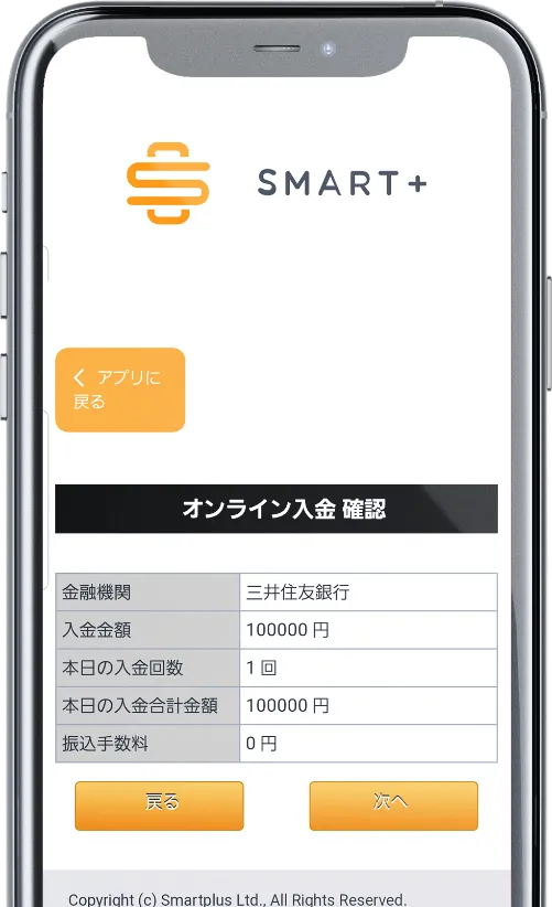 入金内容の確認