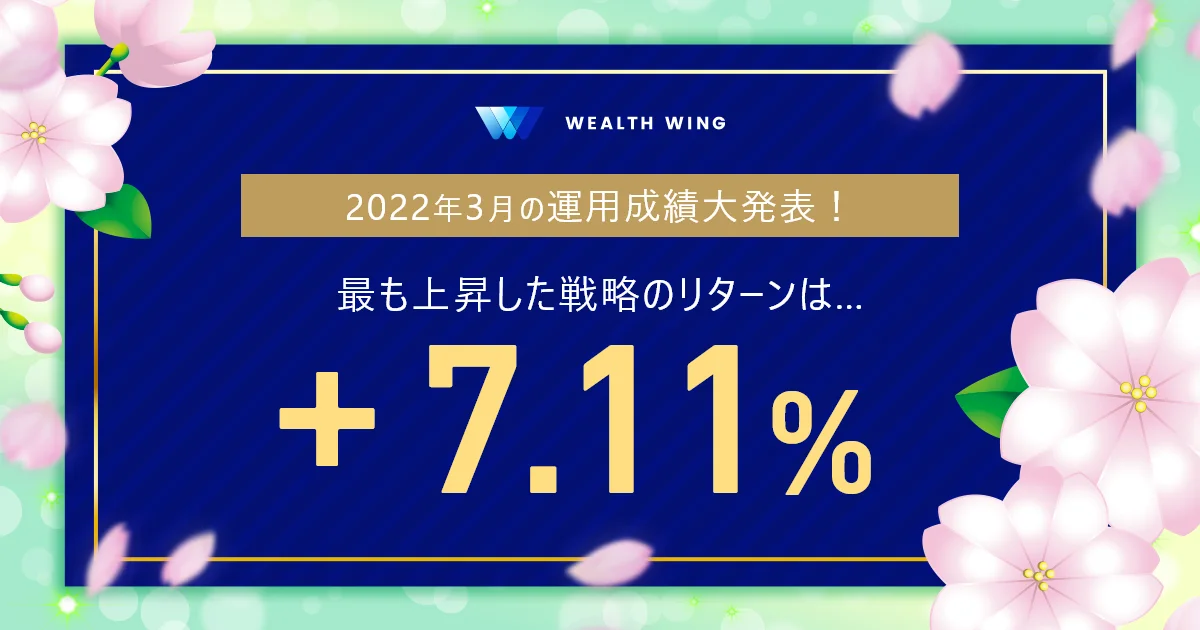 Wealth Wing(ウェルスウイング) の月間実績
